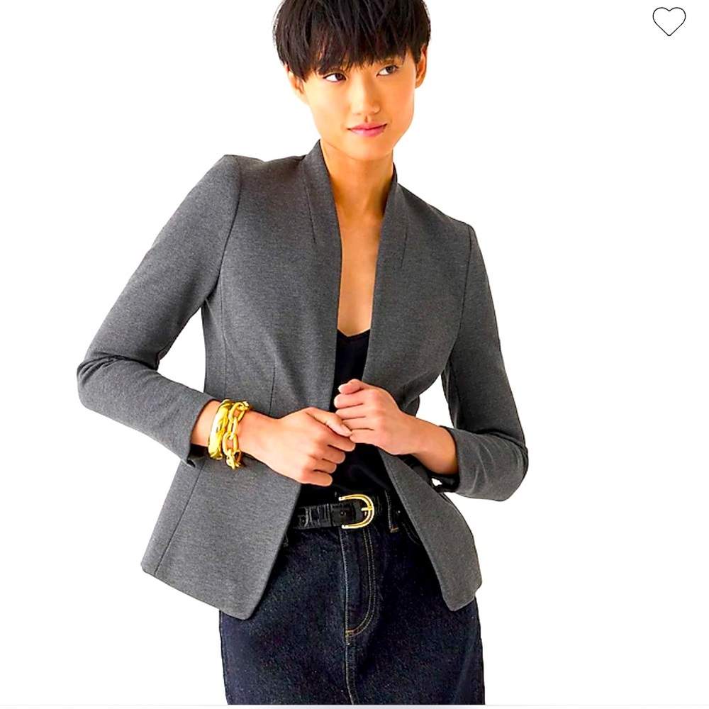 J.CREW Going out blazer, gray, size 6